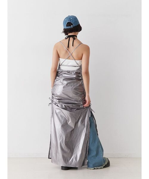 jouetie（ジュエティ）の「メタリックレースキャミワンピース（ワンピース・レディース・ピンク/シルバー・MEDIUM）」の14枚目の写真