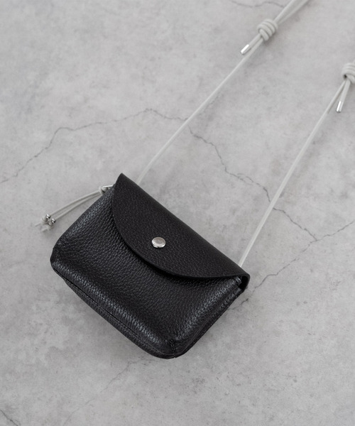 SENTI センティ / SHRINK LEATHER NECKWALLET シュリンクレザーネック