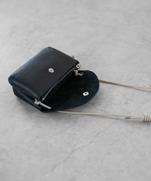 SENTI センティ / SHRINK LEATHER NECKWALLET シュリンクレザーネック
