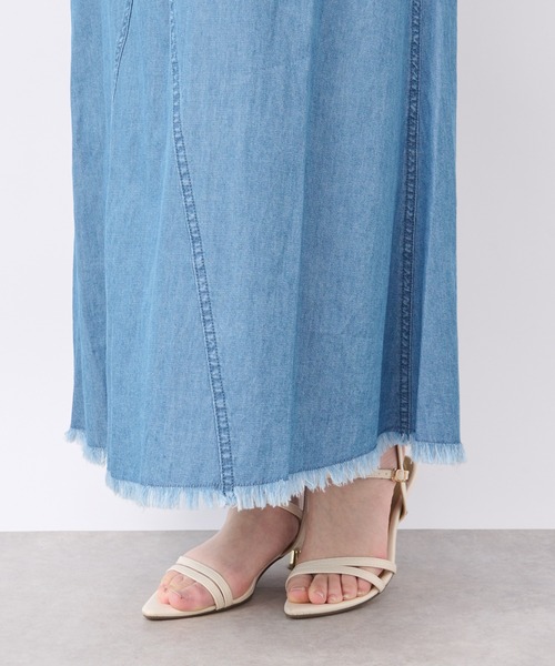 un dix cors（アンディコール）の「サマーコーデュロイパネルスカート（スカート・レディース・ブラック/オリーブ/サックスブルー・FREE）」の15枚目の写真