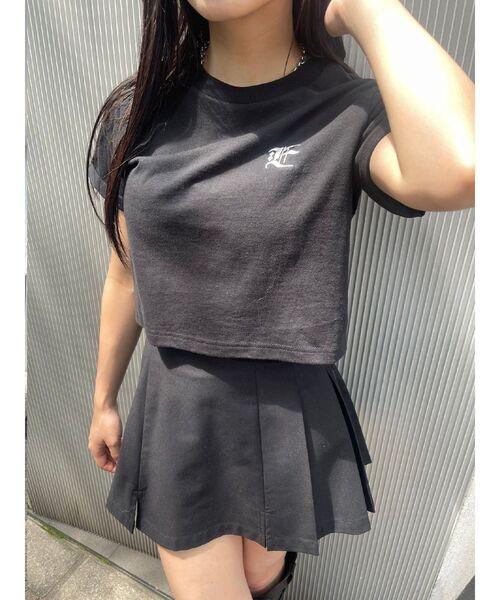 EVRIS(エヴリス)の「オープンウエストプリーツミニスカート(スカート・レディース・グレー/ブラック・MEDIUM/SMALL)」の12枚目の写真