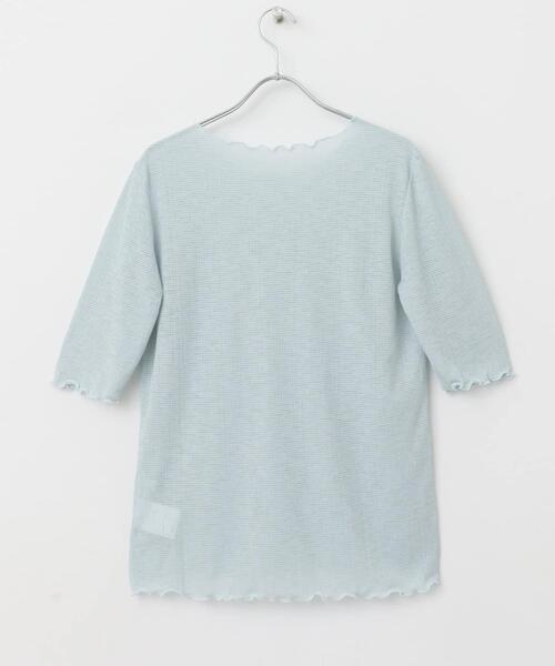 ITEMS URBANRESEARCH（アイテムズ アーバンリサーチ）の「シアーメロウハンソデプルオーバー（Tシャツ/カットソー・レディース・ホワイト/ブラック/ライトブルー・FREE）」の21枚目の写真