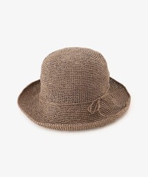 細編みツバ広UVハット