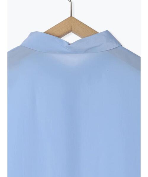 Samansa Mos2 blue(サマンサモスモスブルー)の「前裾ドロストシャツ(シャツ/ブラウス・レディース・イエロー/オフホワイト/サックスブルー・F)」の9枚目の写真