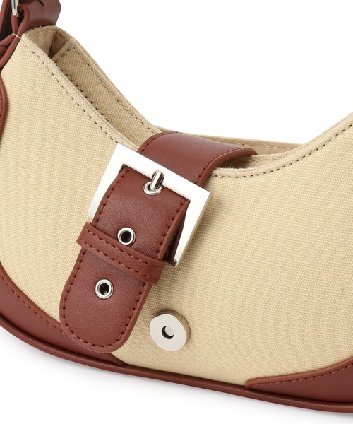 VIS（ビス）の「キャンバスコンビワンショルダー（ショルダーバッグ・レディース・ブラック系その他/ブラウン・FREE）」の12枚目の写真