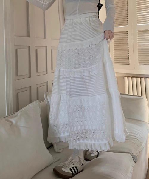 Vipoa（ヴィポア）の「lace feminine skirt（スカート・レディース・ホワイト・FREE）」の17枚目の写真