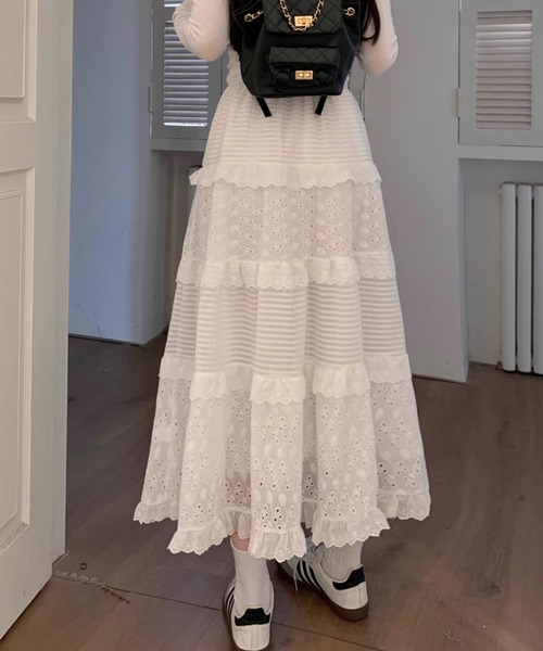 Vipoa（ヴィポア）の「lace feminine skirt（スカート・レディース・ホワイト・FREE）」の18枚目の写真