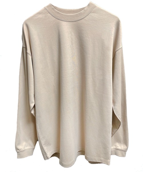 FORTUNA HOMME(フォルトゥナオム)の「FORTUNAHOMME Soft ClearPonti L/S Tee(Tシャツ/カットソー・メンズ・ブラック/ベージュ/ホワイト・2/1)」の3枚目の写真