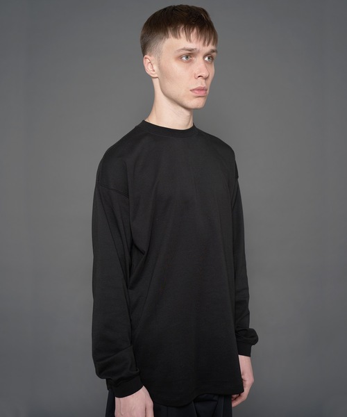 FORTUNA HOMME(フォルトゥナオム)の「FORTUNAHOMME Soft ClearPonti L/S Tee(Tシャツ/カットソー・メンズ・ブラック/ベージュ/ホワイト・2/1)」の5枚目の写真