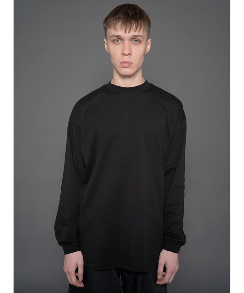 FORTUNA HOMME(フォルトゥナオム)の「FORTUNAHOMME Soft ClearPonti L/S Tee(Tシャツ/カットソー・メンズ・ブラック/ベージュ/ホワイト・2/1)」の4枚目の写真