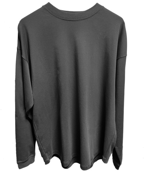 FORTUNA HOMME(フォルトゥナオム)の「FORTUNAHOMME Soft ClearPonti L/S Tee(Tシャツ/カットソー・メンズ・ブラック/ベージュ/ホワイト・2/1)」の8枚目の写真