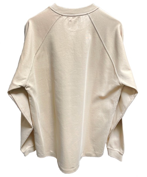 FORTUNA HOMME(フォルトゥナオム)の「FORTUNAHOMME Soft ClearPonti L/S Tee(Tシャツ/カットソー・メンズ・ブラック/ベージュ/ホワイト・2/1)」の9枚目の写真