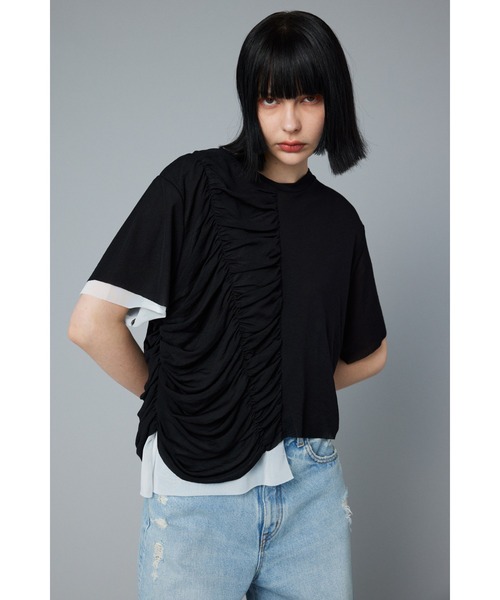 tシャツ Double hem tops　　ダブルヘムトップス レディース HeRIN.CYE（ヘリンドットサイ）の「Double hem tops ダブルヘム