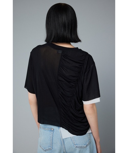 HeRIN.CYE（ヘリンドットサイ）の「Double hem tops　　ダブルヘムトップス（Tシャツ/カットソー・レディース・ブラック/ライム/パープル・FREE）」の14枚目の写真