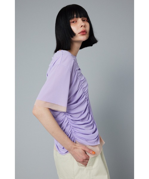 tシャツ Double hem tops　　ダブルヘムトップス レディース HeRIN.CYE（ヘリンドットサイ）の「Double hem tops ダブルヘム