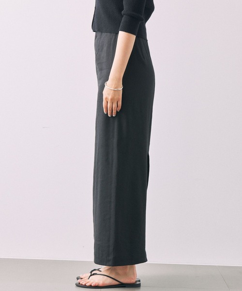 BABYLONE(バビロン)の「リネンストレッチスカート(スカート・レディース・ライトグリーン/チャコール・38inch/36inch)」の19枚目の写真