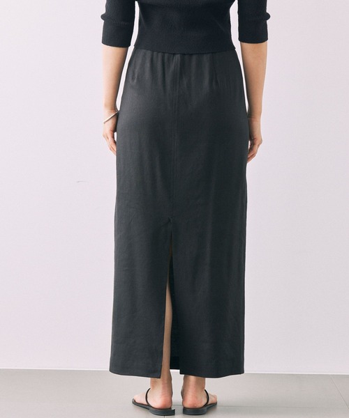 BABYLONE(バビロン)の「リネンストレッチスカート(スカート・レディース・ライトグリーン/チャコール・38inch/36inch)」の20枚目の写真