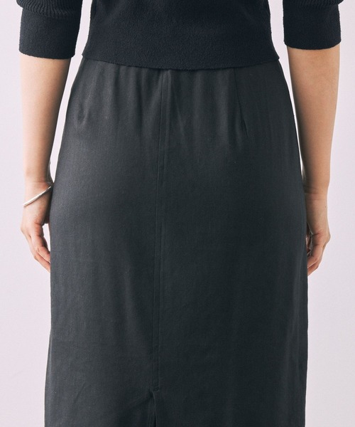 BABYLONE(バビロン)の「リネンストレッチスカート(スカート・レディース・ライトグリーン/チャコール・38inch/36inch)」の21枚目の写真