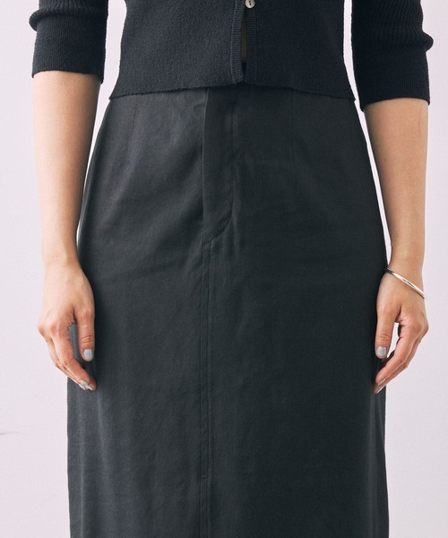 BABYLONE(バビロン)の「リネンストレッチスカート(スカート・レディース・ライトグリーン/チャコール・38inch/36inch)」の22枚目の写真