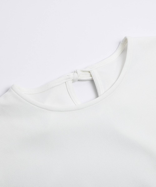 AMELY(エミリー)の「チュールペプラムトップス(シャツ/ブラウス・レディース・ブラック/ホワイト・フリー)」の19枚目の写真