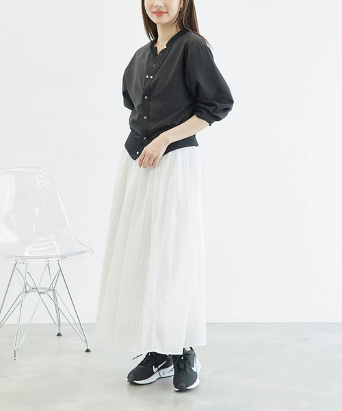 【tcome】ROPE　ロペ　コットン　オーガンジー　シアー　ブルゾン ROPÉ(ロペ) / コットンオーガンジーシアーブルゾン (ジャケット