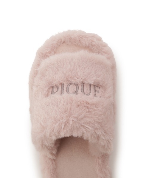 gelato pique（ジェラートピケ）の「エコファールームシューズ（ルームシューズ/スリッパ・レディース・ブルー/ピンク/オフホワイト・FREE）」の14枚目の写真