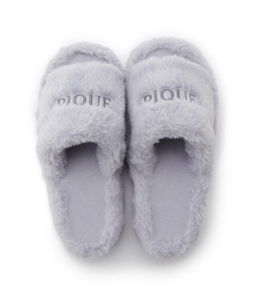 gelato pique（ジェラートピケ）の「エコファールームシューズ（ルームシューズ/スリッパ・レディース・ブルー/ピンク/オフホワイト・FREE）」の18枚目の写真