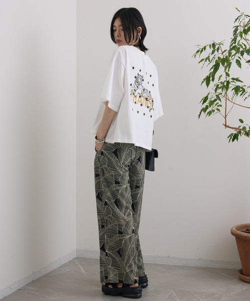 TRANOI（トラノイ）の「TRANOI. TIGER TRANOI.T（Tシャツ/カットソー・レディース・ホワイト/チャコールグレー/ブルー・FREE）」の8枚目の写真