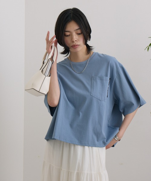 TRANOI（トラノイ）の「TRANOI. TIGER TRANOI.T（Tシャツ/カットソー・レディース・ホワイト/チャコールグレー/ブルー・FREE）」の15枚目の写真