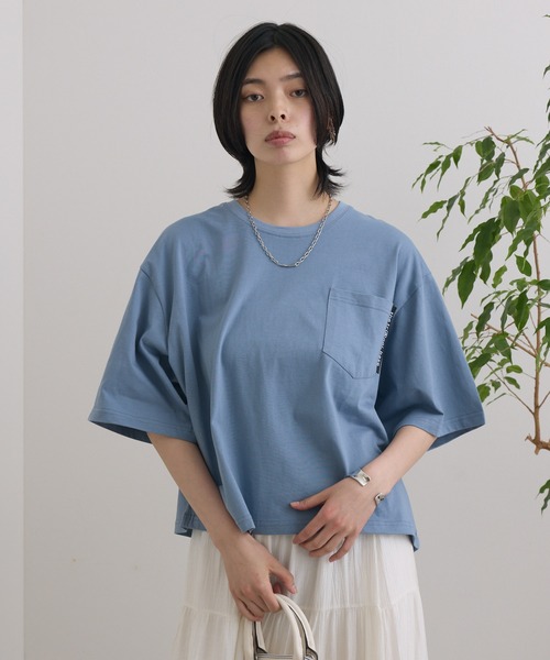 TRANOI（トラノイ）の「TRANOI. TIGER TRANOI.T（Tシャツ/カットソー・レディース・ホワイト/チャコールグレー/ブルー・FREE）」の14枚目の写真