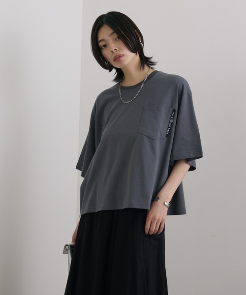 TRANOI（トラノイ）の「TRANOI. TIGER TRANOI.T（Tシャツ/カットソー・レディース・ホワイト/チャコールグレー/ブルー・FREE）」の20枚目の写真