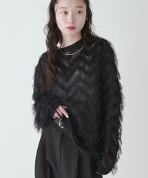 Lui's | カットジャガードモケモケトップス(Tシャツ/カットソー)