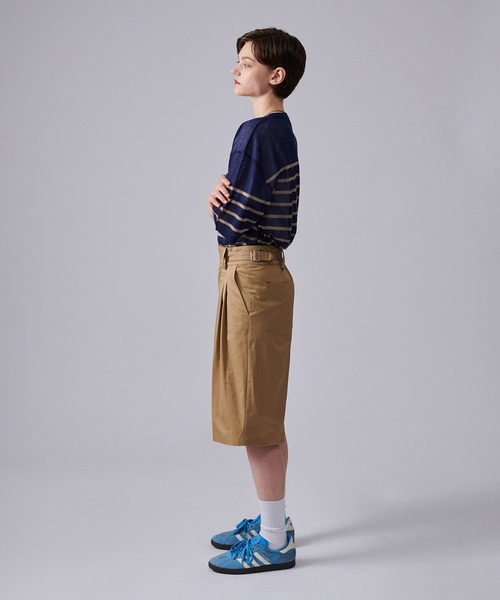ONCILY(オンシェリー)の「SHEAR BORDER T-SHIRT / ボーダーシアーTシャツ(Tシャツ/カットソー・メンズ・ブルー/ネイビー・MEDIUM/LARGE)」の21枚目の写真