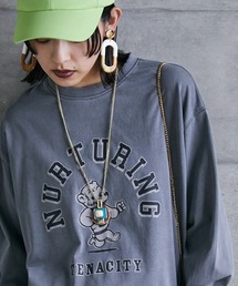 GEVS. | 大きいサイズ 綿100％ピグメント染ロングスリーブTシャツ GEVS.(Tシャツ/カットソー)