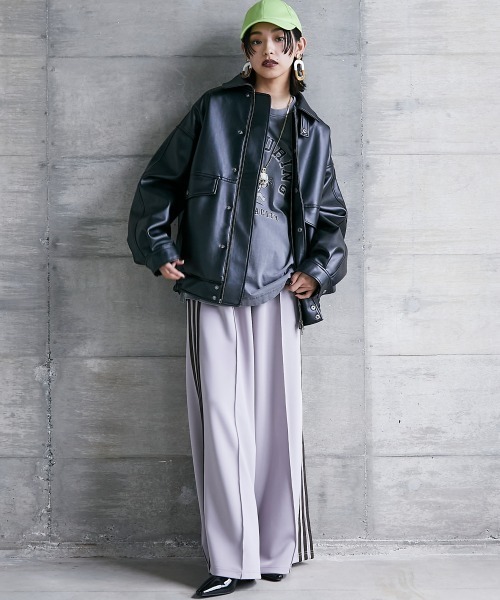 GEVS.（ジェイヴィス）の「 ピグメント染ロングスリーブTシャツ ＜大きいサイズ有＞GEVS.（Tシャツ/カットソー・レディース・オフホワイト/チャコール/ピンク・3L/LL/L/M/5L/4L）」の12枚目の写真