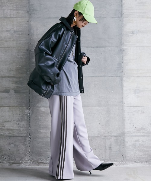 GEVS.（ジェイヴィス）の「 ピグメント染ロングスリーブTシャツ ＜大きいサイズ有＞GEVS.（Tシャツ/カットソー・レディース・オフホワイト/チャコール/ピンク・3L/LL/L/M/5L/4L）」の4枚目の写真