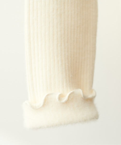 natural couture（ナチュラルクチュール）の「裏シャギープチハイリブニットプルオーバー（ニット/セーター・レディース・オフホワイト/ピンクベージュ/グレイッシュベージュ/チャコールグレー/ブラック・FREE）」の12枚目の写真