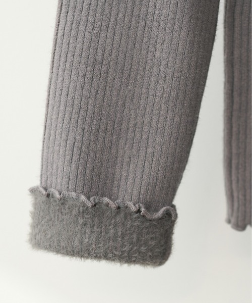 natural couture（ナチュラルクチュール）の「裏シャギープチハイリブニットプルオーバー（ニット/セーター・レディース・オフホワイト/ピンクベージュ/グレイッシュベージュ/チャコールグレー/ブラック・FREE）」の21枚目の写真