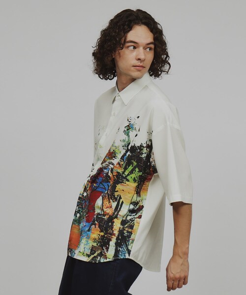 tk.TAKEO KIKUCHI（ティーケータケオキクチ）の「◆半袖ペイントシャツ（シャツ/ブラウス・メンズ・グレー系3/ブラック系3/ホワイト系4・03/02）」の17枚目の写真