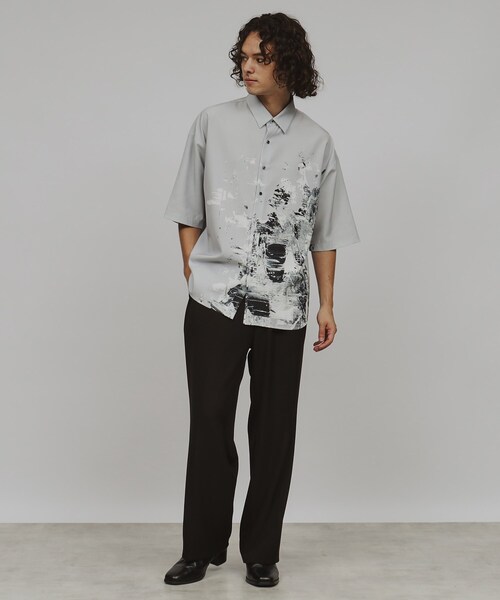 tk.TAKEO KIKUCHI（ティーケータケオキクチ）の「◆半袖ペイントシャツ（シャツ/ブラウス・メンズ・グレー系3/ブラック系3/ホワイト系4・03/02）」の10枚目の写真