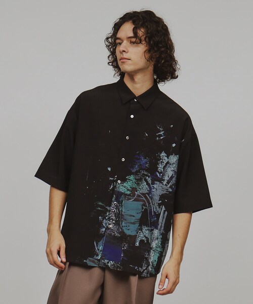 tk.TAKEO KIKUCHI（ティーケータケオキクチ）の「◆半袖ペイントシャツ（シャツ/ブラウス・メンズ・グレー系3/ブラック系3/ホワイト系4・03/02）」の12枚目の写真