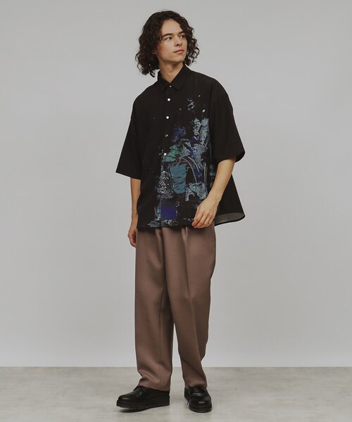 tk.TAKEO KIKUCHI（ティーケータケオキクチ）の「◆半袖ペイントシャツ（シャツ/ブラウス・メンズ・グレー系3/ブラック系3/ホワイト系4・03/02）」の5枚目の写真