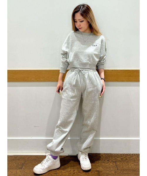 グレー　スウェットパンツ　バギー　Hype ⚠️タイムセール24時まで カットソーバギーパンツ gu グレー S