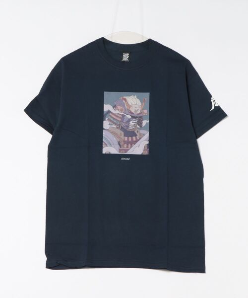 B.I.D.(ビーアイディー)の「《KINJAZ》Graphic T(Tシャツ/カットソー・メンズ・ネイビー/ホワイト・LARGE/MEDIUM)」の1枚目の写真