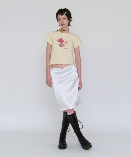 CRANK（クランク）の「CRANK／SHELLプリントT（Tシャツ/カットソー・レディース・イエロー/ホワイト・FREE）」の9枚目の写真
