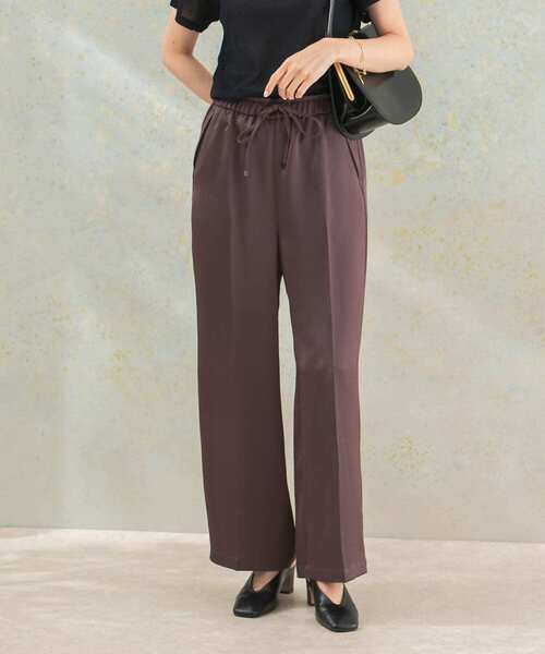 URBAN RESEARCH ROSSO WOMEN(アーバンリサーチ ロッソ)の「サテンイージーパンツ(その他パンツ・レディース・チャコールグレー/ブラウン・FREE)」の3枚目の写真