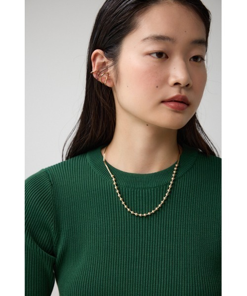 AZUL by moussy（アズールバイマウジー）の「ボールチェーンミックスネックレス（ネックレス・レディース・ゴールド系その他/シルバー・FREE）」の6枚目の写真