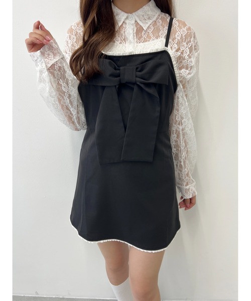 PHILLY（フィリー）の「【PHILLY】ビッグリボンミニワンピース（ワンピース・レディース・グレー/ブラック系その他/ブラック・FREE）」の17枚目の写真