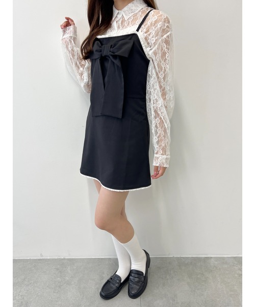 PHILLY（フィリー）の「【PHILLY】ビッグリボンミニワンピース（ワンピース・レディース・グレー/ブラック系その他/ブラック・FREE）」の15枚目の写真