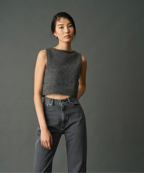【即日発送】cropped 2way gentle knit tank cropped 2way gentle knit tank（タンクトップ）｜WILLFULLY